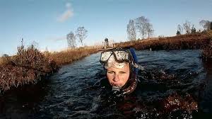 Bog snorkelling in the U.K. -- so weird and kinda gross, and yet so genius! 