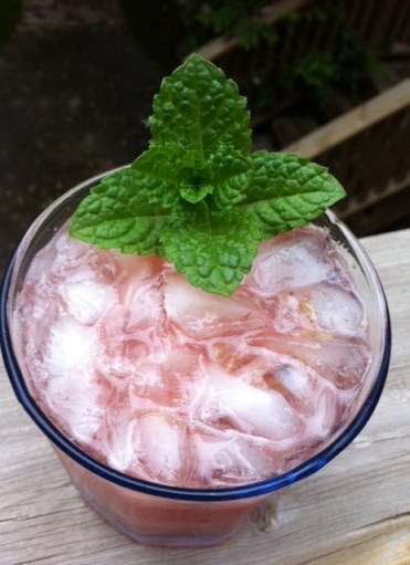 Whiskey mojito meets mint julep in this pretty cocktail.