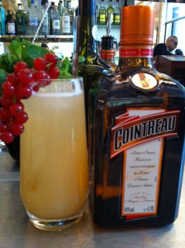 I have forgotten the name of this yummy number but I remember it as my first gooseberry garnish.