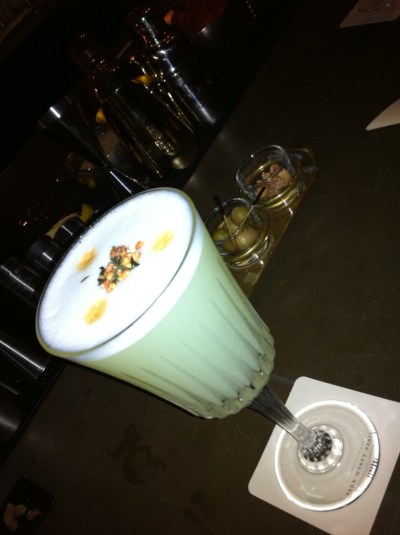 Like its name implies, this twist on a pisco sour, from the Park Hyatt Paris, is spicy!