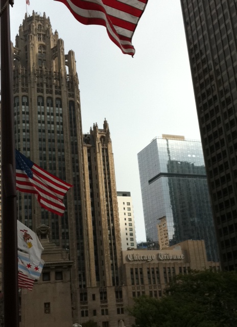 I love art deco and I also love that the Chicago Tribune resides in a statement building.
