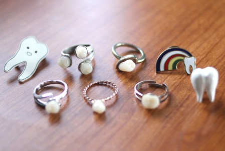 These "gems" are not pearls. They are baby teeth. Great idea, or gross?