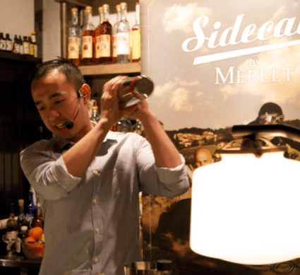 Competition winner Jimmy Nguyen of Teatro knows his way around a cocktail shaker -- and all the ingredients of a Sidecar.