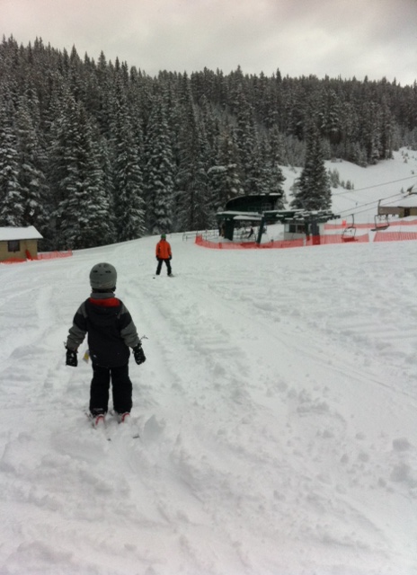 Bennett shreds the pow-pow at Mount Norquay.