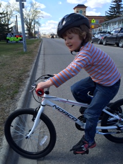 Straight for the curb. That's my boy!