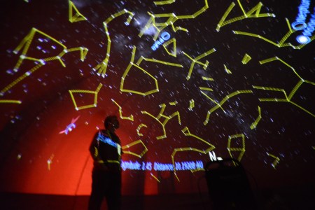 This portable planetarium can take you to the far reaches of the universe, with the bonus that you can transport it anywhere around the world. Photo courtesy Kyle Doane.