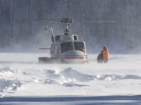 Our transportation for the day. The only drawback? The two-minute flights back up the mountain don't really give you enough time to warm up. #firstworldproblems