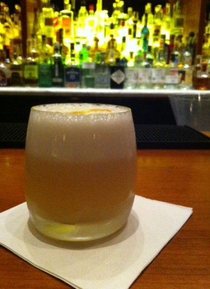 Grapefruit meets bourbon in this tasty twist on a Boston Sour.