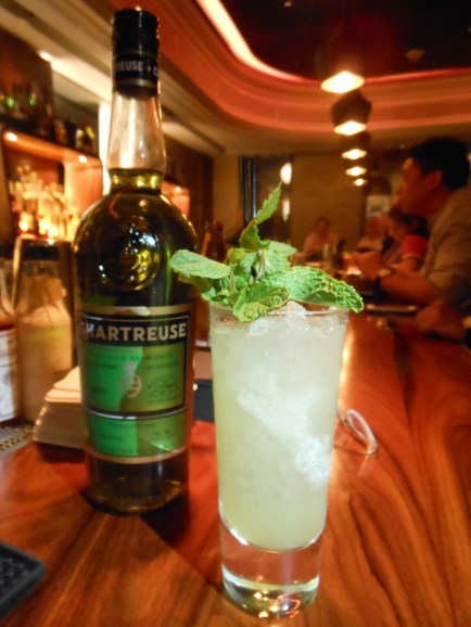 The Chartreuse Swizzle is a great introduction to Green Chartreuse, a liqueur made from a staggering 130 herbs and plants.