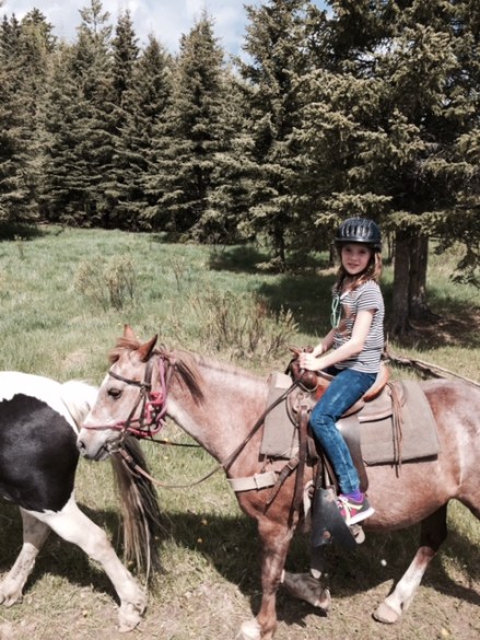 Avery astride Princess at Griffin Valley Ranch.