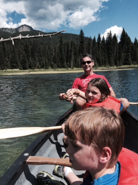 The mayflies were swarming us in the canoe. Good thing they don't bite!
