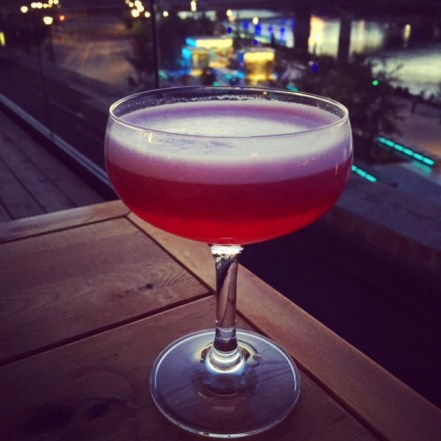The Clover Club is kind of like a gin sour… with raspberries.