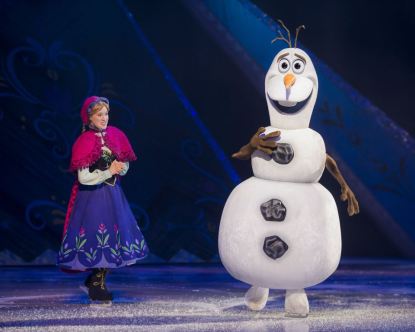 The Frozen Gang stole the show, in our opinion. Image courtesy Disney On Ice.